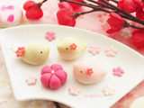 【樹脂粘土で作るフェイク和菓子】幸せを運ぶ、ねりきり・うぐいすさん♡
