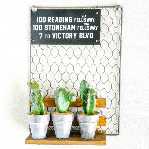 100均グッズで工具要らずの簡単diy 壁掛けも直置きもok サボテンラティス 暮らしニスタ