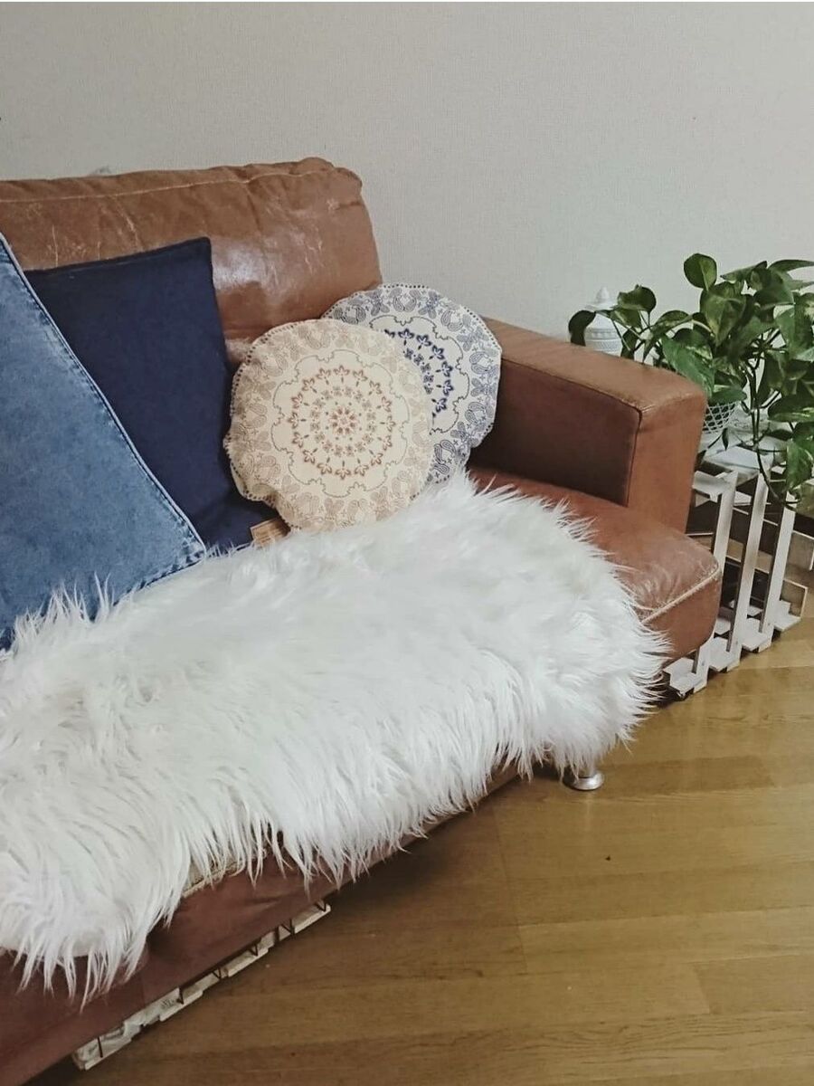 ミシンがなくても出来る セリアのコットンマットでまんまるクッション 暮らしニスタ ミシンがなくても出来る セリアのコットンマットでまんまるクッション 暮らしニスタ