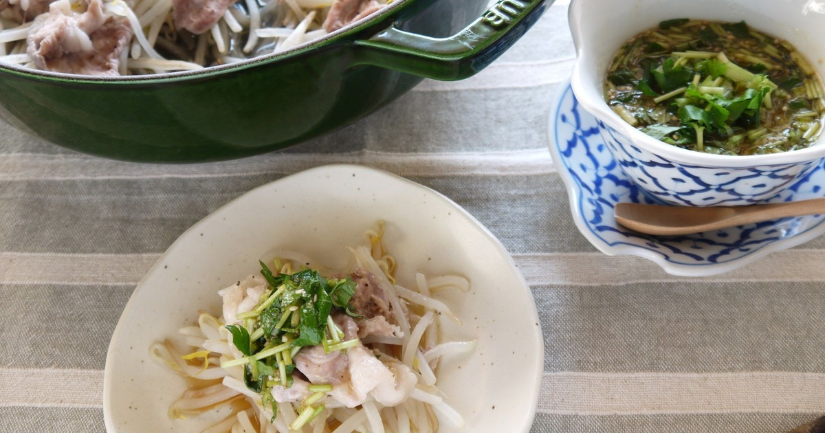 パクチーだれでやみつき とってもヘルシー 無限に食べれる豚もやし 暮らしニスタ