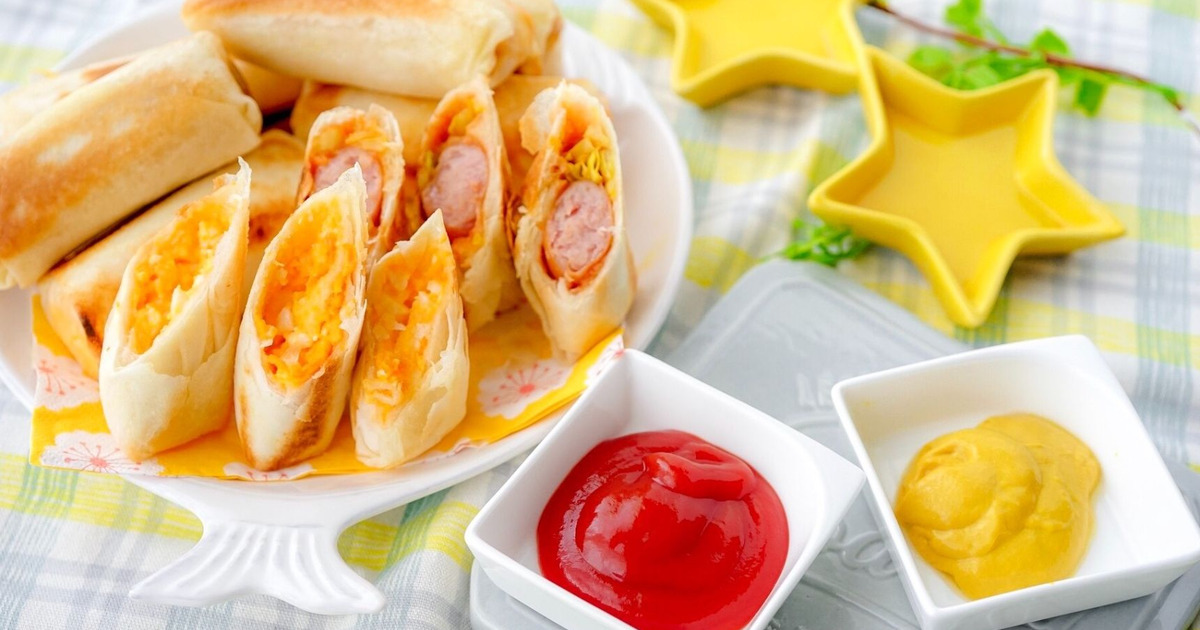 子供喜ぶ！冷めても美味しい「ホットドッグ春巻き＆卵サンド春巻き 