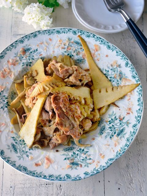 和風旨カレー味 しゃき じゅわ ん 旬の肉野菜炒め たけのこ 豚こま 簡単 5分 10分 暮らしニスタ 和風旨カレー味 しゃき じゅわ ん 旬の肉野菜炒め たけのこ 豚こま 簡単 5分 10分 暮らしニスタ