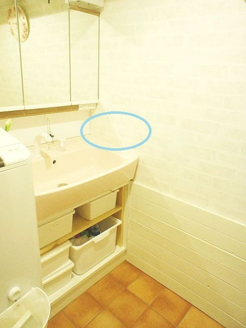 洗面所リフォーム 洗面所の壁リフォーム 防カビ お掃除が簡単な