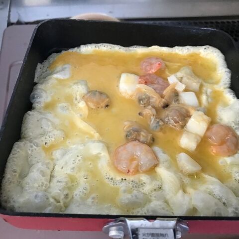 冷凍シーフードミックス 安リッチ 海鮮だし巻き卵 常備 お手軽 魚のおかず 5分 10分 暮らしニスタ