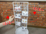 ダイソー商品で作る！クルクル回るアクセサリースタンド（回転什器）