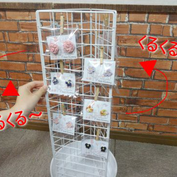 ダイソー商品で作る！クルクル回るアクセサリースタンド（回転什器 