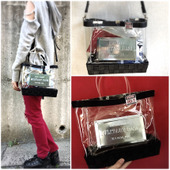 100均で作る☆カッコいい2weyクリアバッグ☆