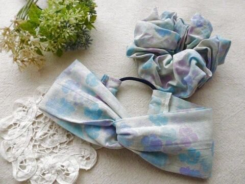 セリア てぬぐいで簡単 親子お揃い ヘアアクセ 暮らしニスタ