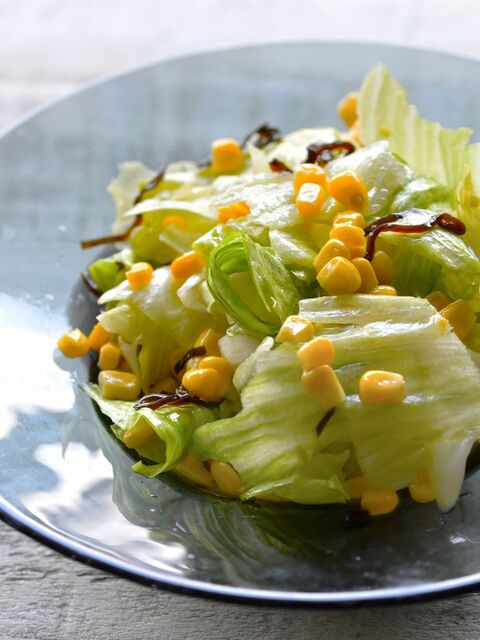 30秒 しゃかしゃか振るだけ うまうまコーンレタス 火不要 包丁不要 超簡単 野菜のおかず 暮らしニスタ