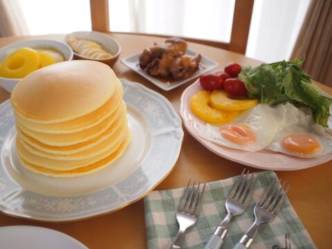 休日ランチはこれで決まり お食事ホットケーキ 暮らしニスタ