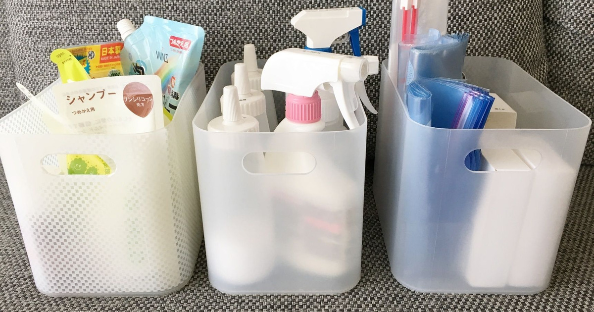 ダイソー 積み重ねboxの収納例 暮らしニスタ