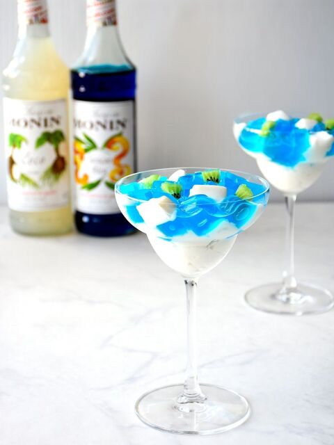 ぐるぐる混ぜて固めるだけ キラキラゼリー 七夕 親子料理 ココナッツ アガー 簡単 10分 暮らしニスタ