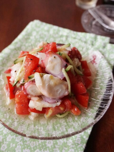 切って和えるだけ 夏バテ予防にも タコとトマトのイタリアンサラダ 暮らしニスタ 切って和えるだけ 夏バテ予防にも タコとトマトのイタリアンサラダ 暮らしニスタ
