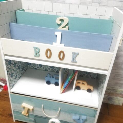 ニトリのカラボと100均素材で オモチャ箱付き絵本収納ラック 暮らしニスタ ニトリのカラボと100均素材で オモチャ箱付き絵本収納ラック 暮らしニスタ
