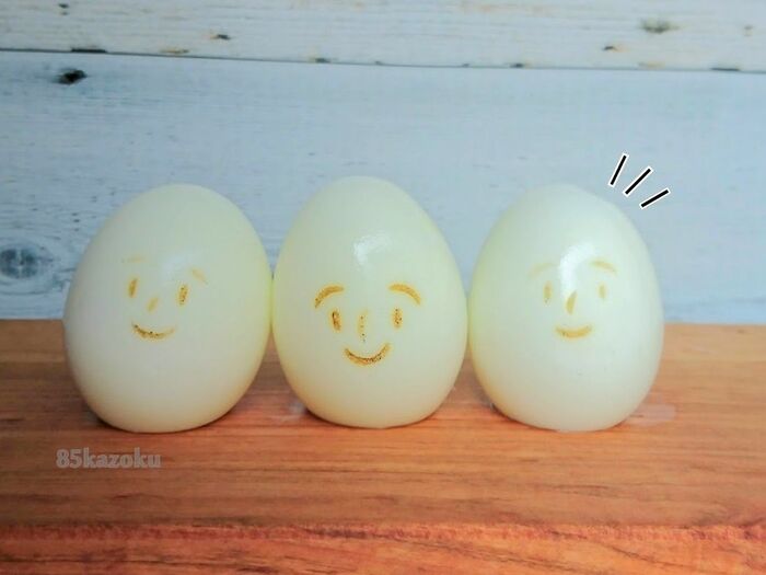 ゆで卵を子供ウケ100％にする100均のあるものとは