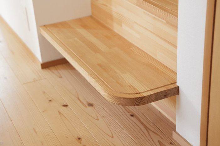 角が丸くなってる階段