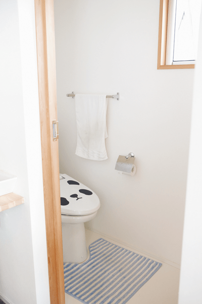 普通のガラスにしたトイレ