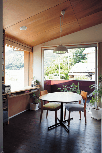 フルオープンにできるダイニング