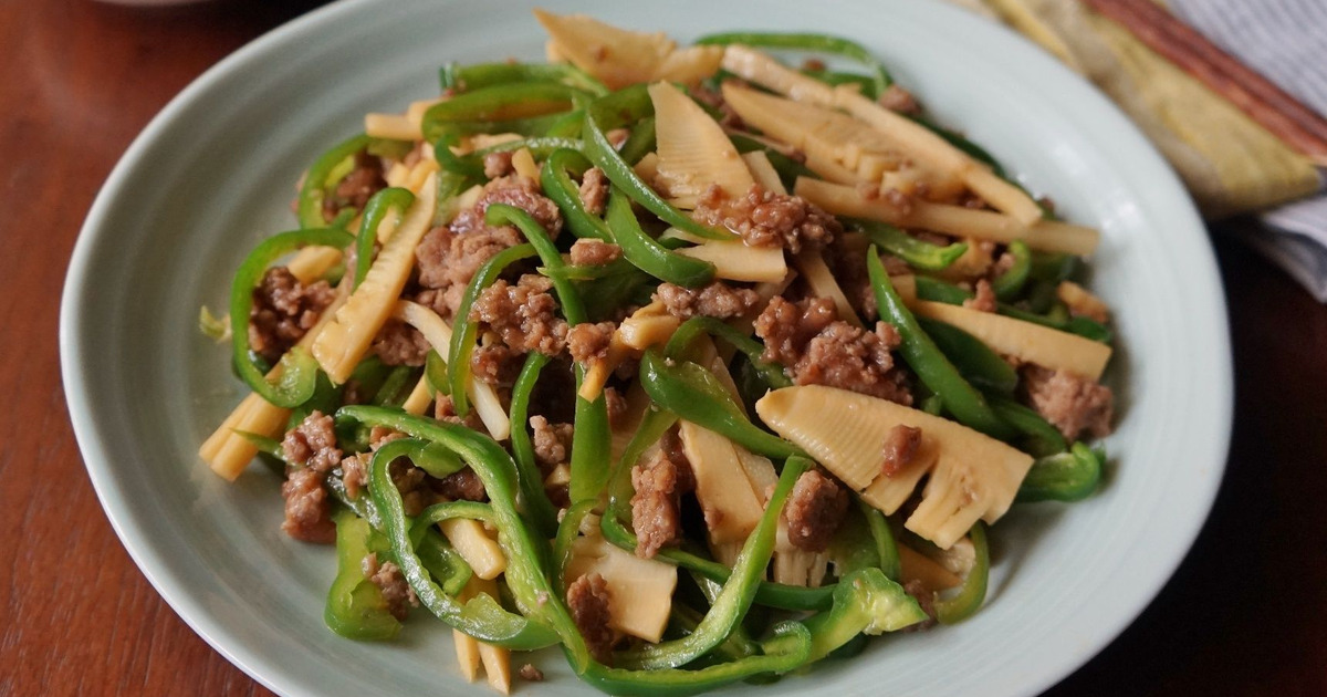 豚ひき肉で簡単 美味しい チンジャオロース風 暮らしニスタ