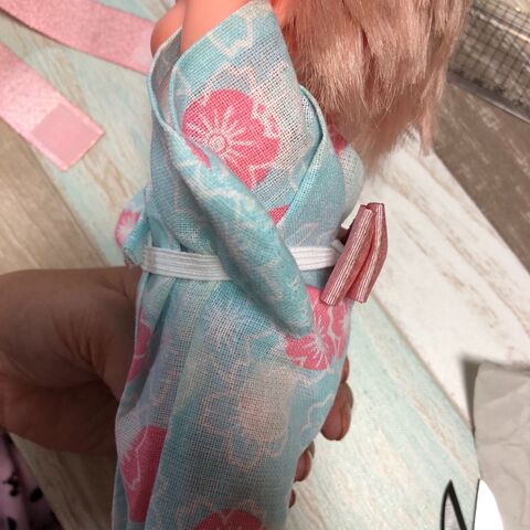 お人形用なら雑でok 手ぬぐい浴衣の作り方 暮らしニスタ