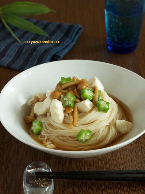 食欲のないときにもツルッと なめこおくら豆腐そうめん 暮らしニスタ 食欲のないときにもツルッと なめこおくら豆腐そうめん 暮らしニスタ