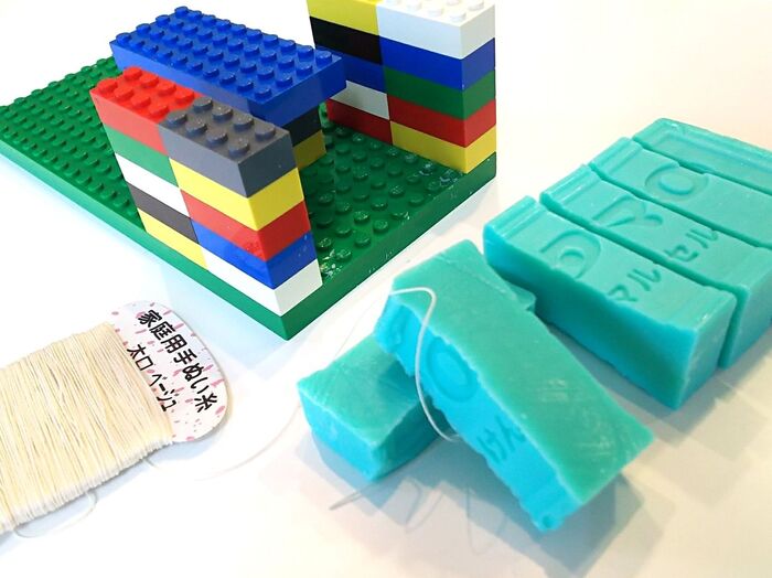 レゴで作る☆石鹸垂直カッター装置
