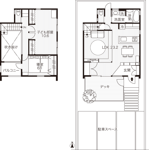杉本さん宅の間取り図
