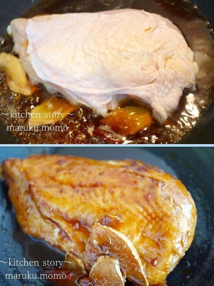 1.鶏チャーシューを作る。