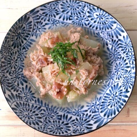 材料3つでほったらかし 高血圧 むくみ予防に 白うりとツナの梅煮 暮らしニスタ
