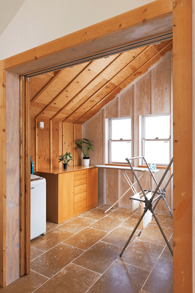 風通し・採光を確保したランドリールーム