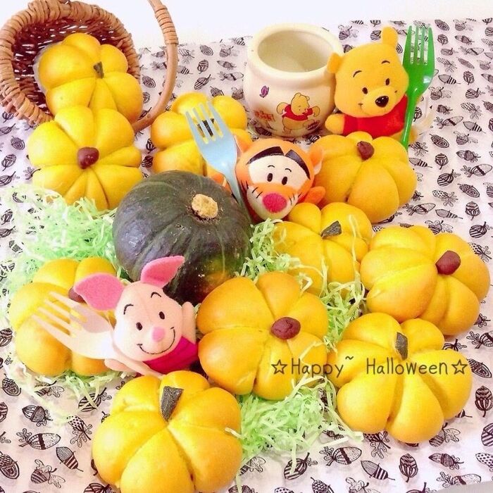 かぼちゃ畑の収穫祭(かぼちゃパン)