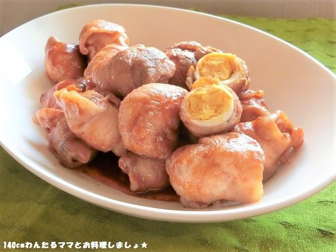 簡単★うずらの肉巻きケチャップ醤油炒め