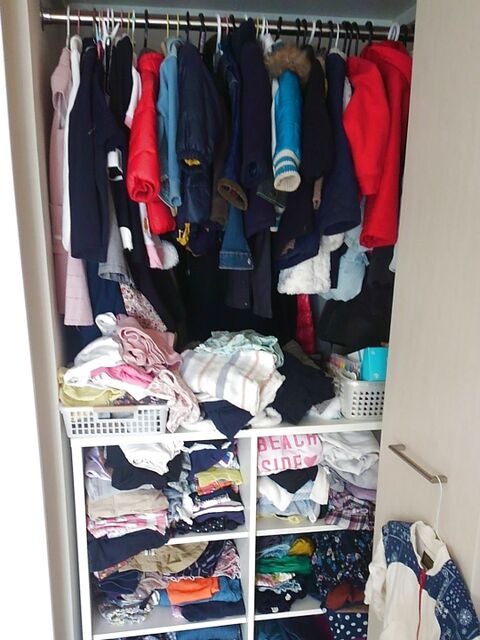 クローゼット収納見直し 子供服ゾーン 暮らしニスタ