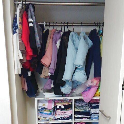 クローゼット収納見直し 子供服ゾーン 暮らしニスタ