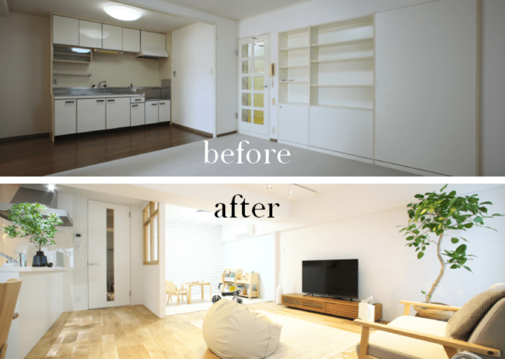 超大胆♡ビフォーアフター!築39年のマンションをフルリノベーションby「楽天でかなえる 理想のおうち」