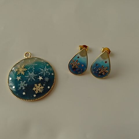 冬っぽいレジンアクセサリー 暮らしニスタ