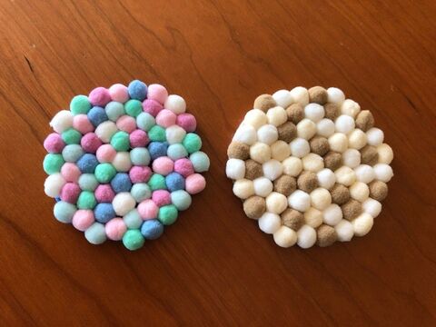 100均ハンドメイド フェルトボールでコースターを作ってみました 暮らしニスタ 100均ハンドメイド フェルトボールでコースターを作ってみました 暮らしニスタ