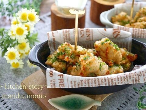 子供から大人までついつい手が出る のり塩味の 里芋ねっとり揚げ団子 暮らしニスタ