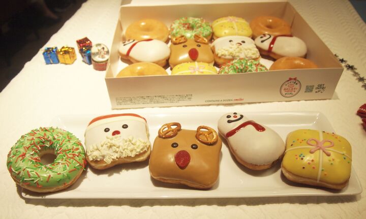 今年の冬は四角いサンタやトナカイ! 「クリスピー・クリーム・ドーナツ」冬限定商品のお味は?