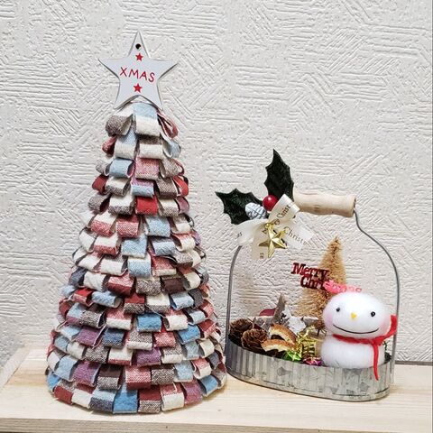 端切れでクリスマスツリー 暮らしニスタ