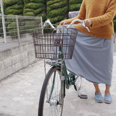 自転車 ロング スカート