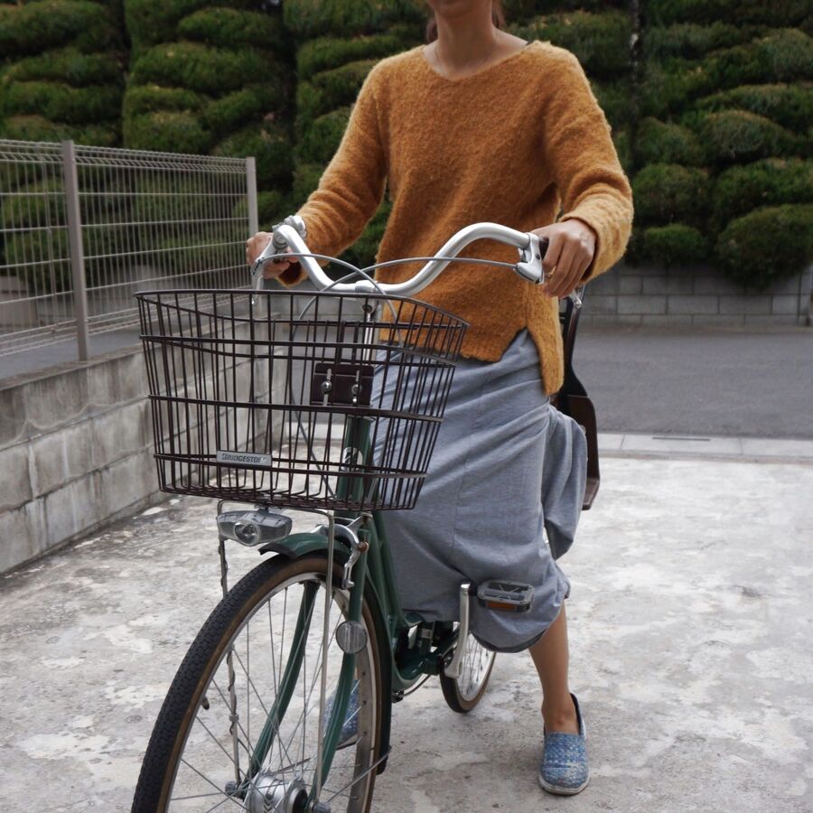 自転車 ロング スカート