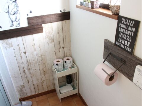 道具いらず 100均すのこ と木箱でトイレの収納棚をおしゃれに簡単diy 暮らしニスタ