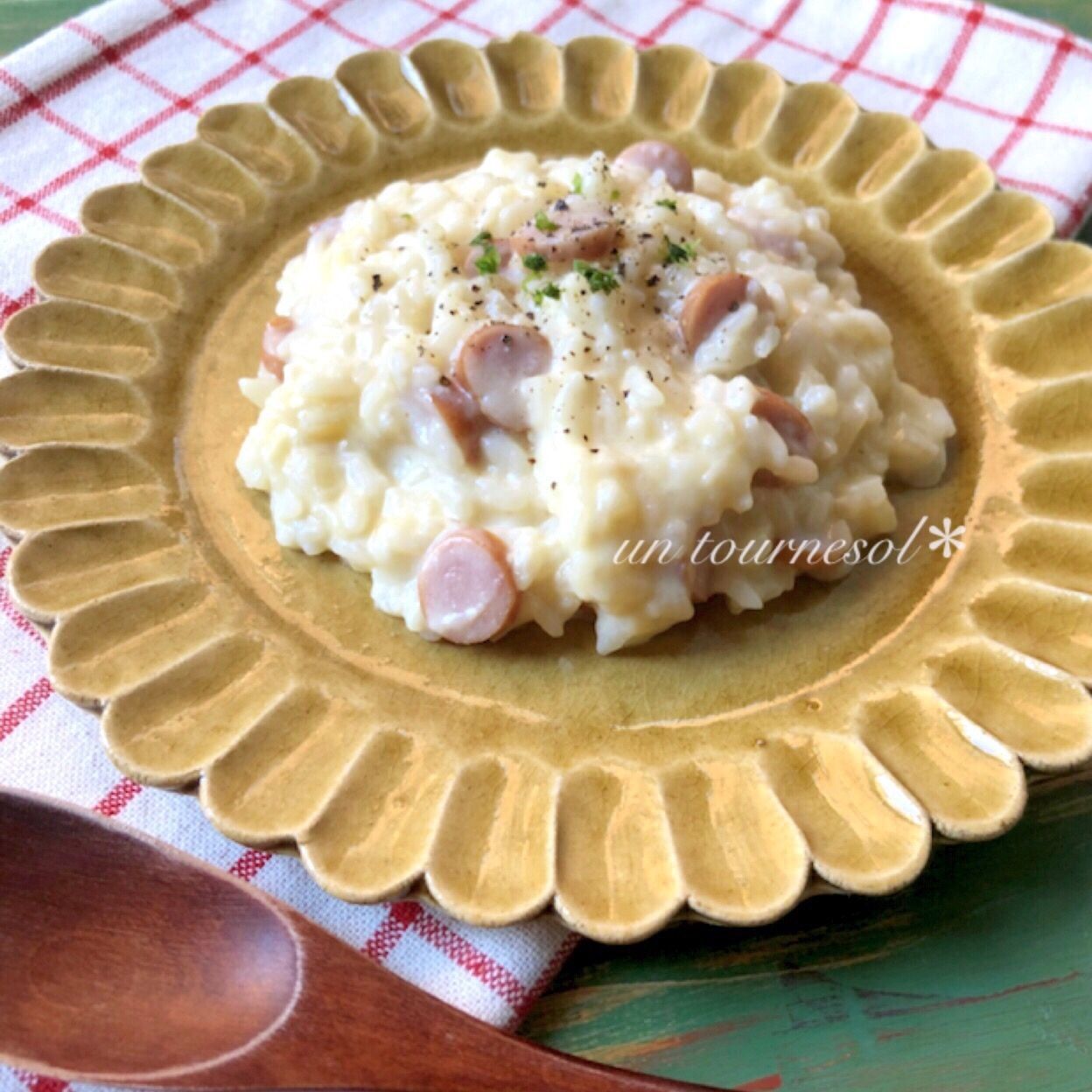 【主人のリクエスト】身体もポッと温かくなる♪酒粕の豆乳リゾット