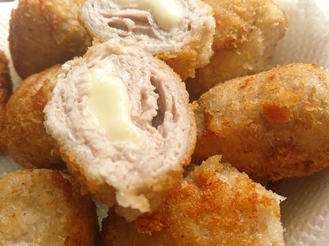 豚の切り落としを使って 手抜き チーズインくるくるフライ 暮らしニスタ