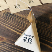 seria 茶封筒でつくる アドベントカレンダー