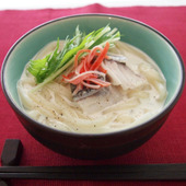 あったかレシピ「鱈のクリームうどん」