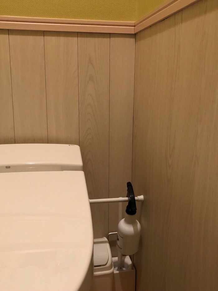 まずは、こちらトイレで使用！