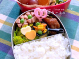 野菜いっぱいで風邪対策‼❤娘ちゃん弁当❤【過去レシピ引用】『角切りごぼうつくね』