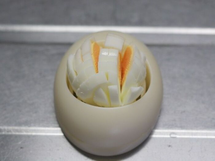 茹で卵のみじん切り方法